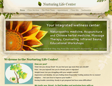 Tablet Screenshot of nurturinglifecenter.com